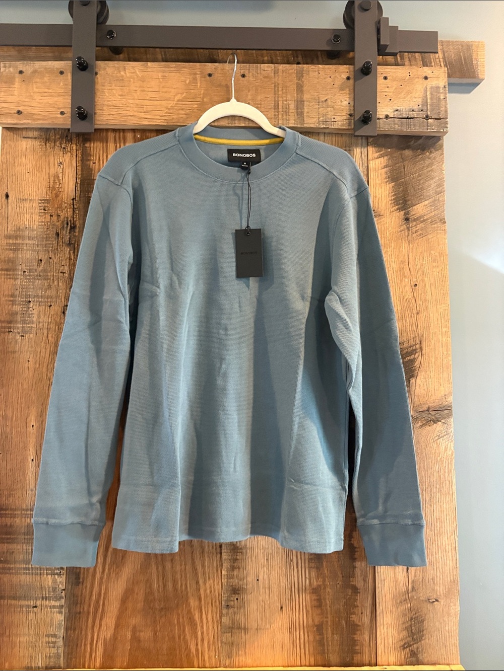 Bonobos Dusty Blue Crewneck Long Sleeve Sweatshirt